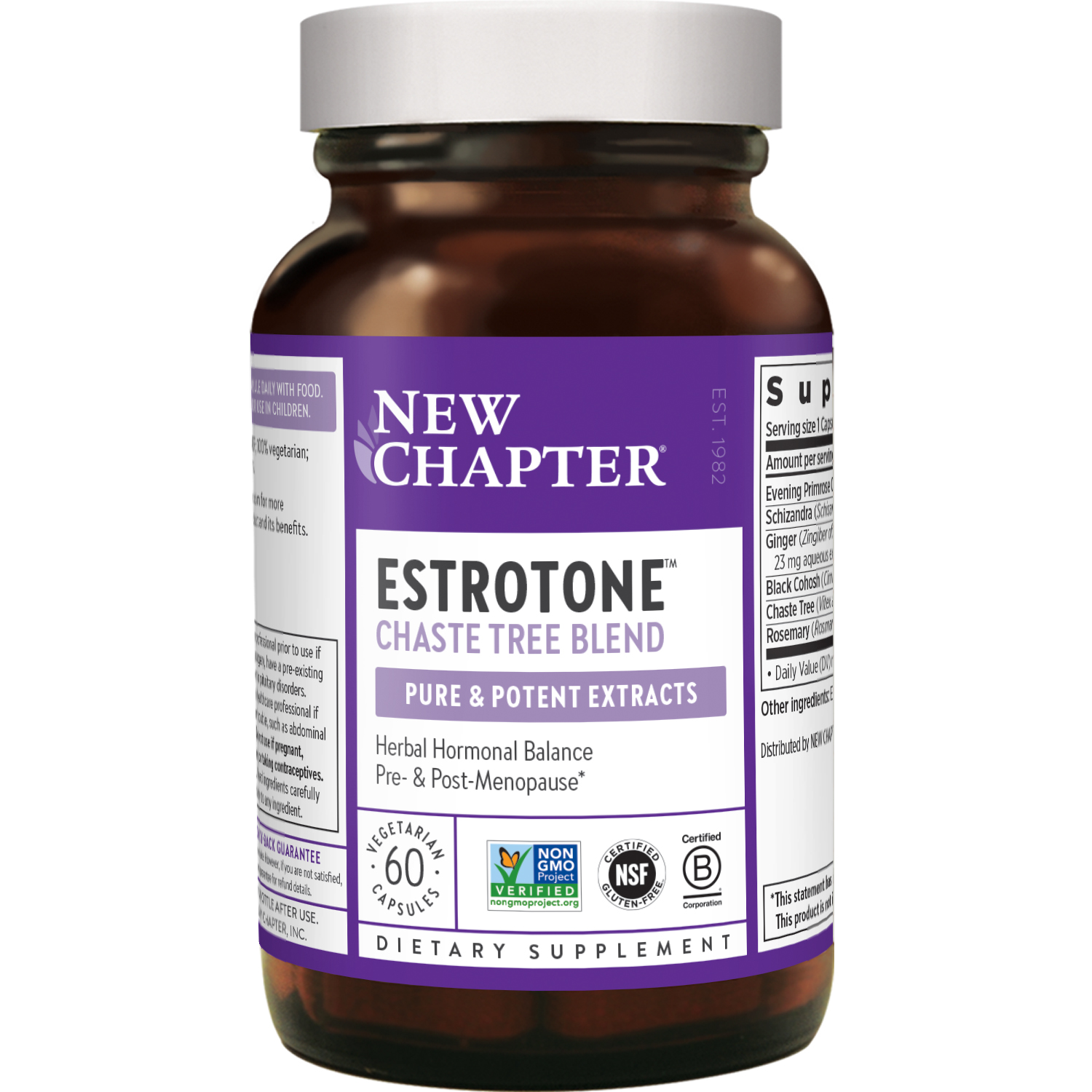 Estrotone® 60 Vegetarian Capsules- New Chapter® (image for) Estrotone® 60 Vegetarian Capsules- New Chapter®